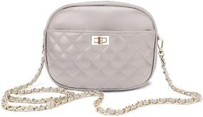 img 4 attached to Quilted Crossbody Handbags: Versatile Women's Shoulder Bag with Wallet Pocket