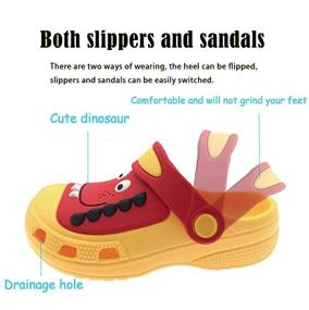 img 2 attached to 🐾 Xrxebv Animals Slipper: Trendy Boys' Swimming Shoes, Clogs & Mules for Light and Comfy Footwear Experience