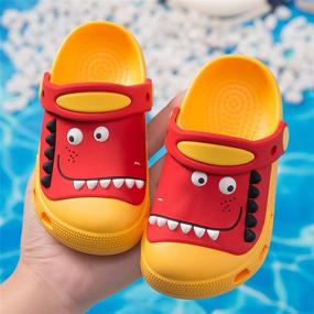 img 1 attached to 🐾 Xrxebv Animals Slipper: Trendy Boys' Swimming Shoes, Clogs & Mules for Light and Comfy Footwear Experience