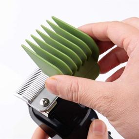 img 1 attached to 🔥 Cosyonall 8 Piece Set - 8 Color Guide Combs | Fits Clipper-Blade Width of 38.5mm/Length 45.5mm | 8 Cutting Lengths from 1/8” to 1” (3-25mm) | Ideal for Professional Hair Stylists and Barbers