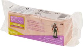 img 2 attached to Premium Super Sculpey Living Doll Beige: Non-Toxic Soft Polymer Clay for Advanced Sculptors, Artists, and Doll Makers – 1 lb Bar