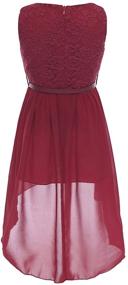 img 3 attached to 💃 Vastwit Chiffon: High Low Girls' Clothing and Skirts & Skorts for Wedding Bridesmaids