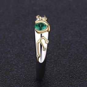 img 1 attached to 💍 Kokiri's Emerald Ring: Captivating Sheikah Slate-Inspired Jewelry