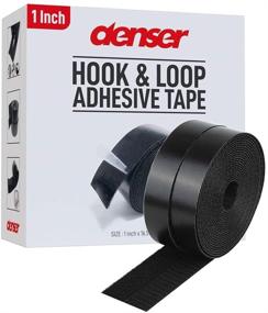 img 4 attached to 🔗 Durable 1 Inch Hook and Loop Tape Sticky Back - 5.5 Yards (16.5 Feet) - Heavy Duty Black Strips Adhesive Roll (1 inch 16.5 ft)