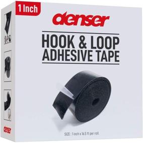 img 1 attached to 🔗 Durable 1 Inch Hook and Loop Tape Sticky Back - 5.5 Yards (16.5 Feet) - Heavy Duty Black Strips Adhesive Roll (1 inch 16.5 ft)