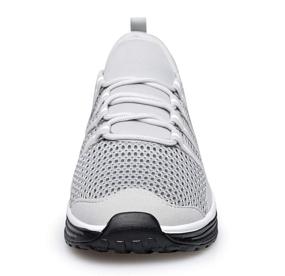 img 3 attached to Comfortable Slip-On Sneakers for Women - SOBASO Mesh Walking Shoes, Ideal for Work, Athletics, and Casual Wear