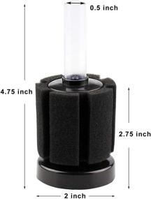 img 2 attached to Lefunpets Sponge Filter: Perfect Breeding Fry Betta Shrimp Nano Fish Tank for 5 Gal-80 Gal Aquarium Fish Tank