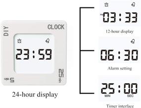 img 1 attached to ⏰ Multi-Purpose Timer: Shaking Alarm Clock for Efficient Time Management in Kitchen, Classroom, Meetings, and Sports