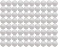 crafjie 80-pack 1 inch craft styrofoam balls - smooth 🎨 white foam round polystyrene balls for diy decorations and school projects logo