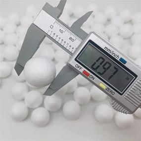 img 2 attached to Crafjie 80-Pack 1 Inch Craft Styrofoam Balls - Smooth 🎨 White Foam Round Polystyrene Balls for DIY Decorations and School Projects