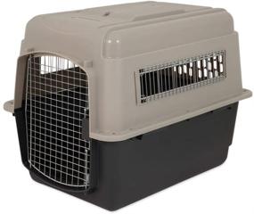 img 3 attached to 🐶 High-Quality Petmate Ultra Vari Kennel for Traveling Dogs, Easy Assembly, 32 inches Long, Ideal for 30-50 lb Breeds, Taupe/Black