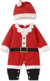 img 4 attached to Christmas Romper Clothes Costume Bodysuit