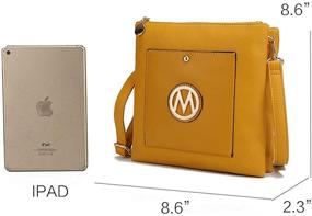 img 2 attached to Mia Collection Divine Crossbody Bag Women's Handbags & Wallets for Crossbody Bags