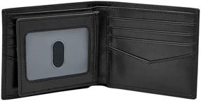 img 2 attached to 👛 Fossil Black Wallet - Schwarz, 0.5X8.9X12.4 inches