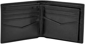 img 3 attached to 👛 Fossil Black Wallet - Schwarz, 0.5X8.9X12.4 inches