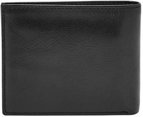 img 1 attached to 👛 Fossil Black Wallet - Schwarz, 0.5X8.9X12.4 inches