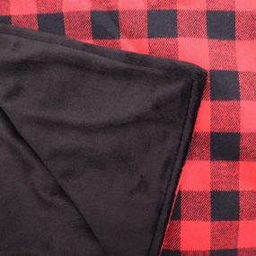 img 3 attached to Black Plaid Swaddle Blanket Newborn
