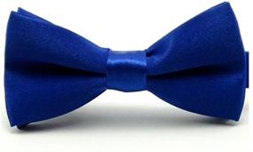 img 1 attached to Solid Blue Pre Tied Bowtie Turquoise