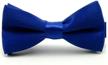 solid blue pre tied bowtie turquoise logo