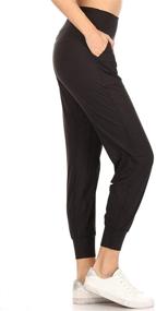 img 2 attached to JGEZIP 1X Women's Jogger Pants with Zipper - Black - Clothing for Lingerie, Sleep, and Lounge