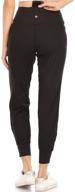 jgezip 1x women's jogger pants with zipper - black - clothing for lingerie, sleep, and lounge logo