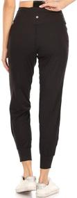 img 4 attached to JGEZIP 1X Women's Jogger Pants with Zipper - Black - Clothing for Lingerie, Sleep, and Lounge