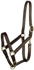 img 2 attached to 🐴 Premium Havanna Brown Horse Halter with Snap by GATSBY LEATHER COMPANY - 282987