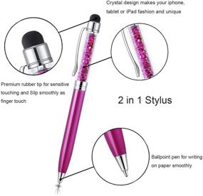 img 2 attached to 🖊️ Besgoods 2-in-1 Touch Screen Stylus Pen: All Capacitive Devices, 6 Color Pack