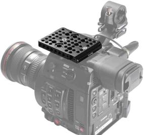 img 3 attached to 📸 Enhance Your Canon C200 Camera: SmallRig Top Plate with ARRI Standard Locating Points - 2056