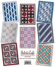 img 1 attached to 🧵 Познайте безусиленное стежкотворчество с книгой схемы Quick as a Wink для одеял из 3 ярдов от Fabric Cafe
