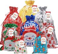 ilovepaper christmas drawstrings assorted wrapping: add festive charm to your gifts! logo
