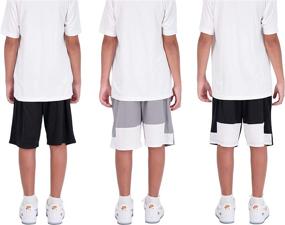 img 2 attached to 🏀 Top-rated Hind 3-Pack Boys Basketball Shorts: Premium Athletic Performance Shorts for Boys