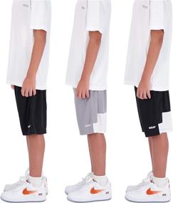 img 3 attached to 🏀 Top-rated Hind 3-Pack Boys Basketball Shorts: Premium Athletic Performance Shorts for Boys