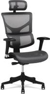 🪑 x-chair x1 high end task chair: grey flex mesh with headrest - ultimate ergonomic office seat with unparalleled lower back and lumbar support, highly adjustable for relaxed recline – ideal for office or home desk logo