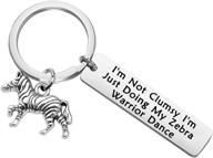 🦓 cenwa zebra warrior eds fibro awareness dance keychain for ehlers danlos syndrome - enhancing your zebra warrior gift logo