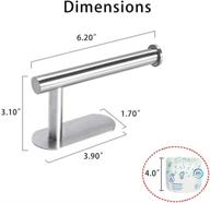 dgwhyc toilet paper holder: no-drill stainless steel holder for bathroom/washroom - brushed nickel, dg-tpa22 logo