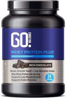 🍫 go condition protein powder plus: 20g whey protein, low carb & sugar free, rich chocolate flavor, easy digestion - 24 servings logo