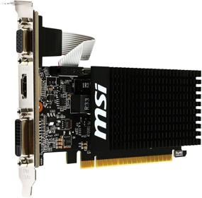 img 1 attached to 💻 MSI GT 710 1GD3H LP NVIDIA GeForce GT 710 1GB - Улучшенная графическая производительность в компактном дизайне