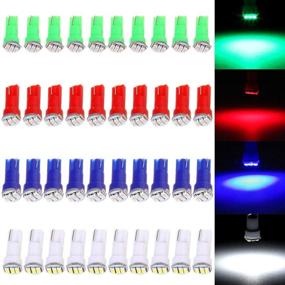 img 4 attached to 🚘 cciyu 40 Pack T5 LED Instrument Dashboard Light Bulbs 3-3014-SMD 17 37 73 2721 74 Car