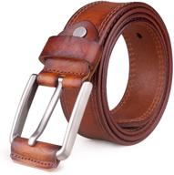 🧢 stylish capplue leather buckle grain 32-inch men's accessories: elevate your look! logo