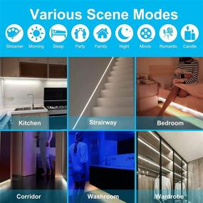 img 3 attached to 💡 Enhance Your Home Lighting with Motion Sensor Under Cabinet Lights - Plug In 6000K Cold White LED Strip Lights for Ultimate Convenience and Style