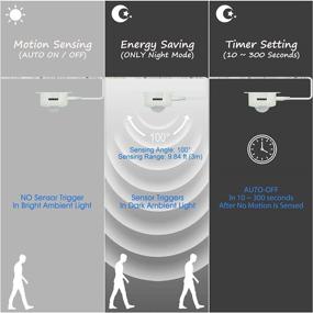 img 1 attached to 💡 Enhance Your Home Lighting with Motion Sensor Under Cabinet Lights - Plug In 6000K Cold White LED Strip Lights for Ultimate Convenience and Style