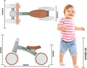 img 3 attached to 🚲 SEREED Baby Balance Bike: 1 Year Old Boys Girls Toddler First Bike with 4 Wheels - Perfect First Birthday Gift