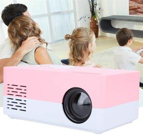 img 3 attached to 📽️ Portable Mini LED Projector 16:9 with 4000 Lumens, 1080P Home Theater Compatibility - AV/USB/HD Multimedia Interface/Storage Card - Perfect for Outdoor/Home/Video Use