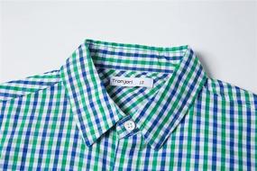 img 1 attached to Tronjori Boys' Short Sleeve Button Woven Clothing - Tops, Tees & Shirts