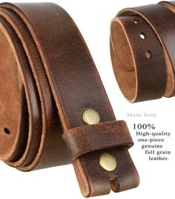 img 1 attached to 👞 Genuine Vintage Distressed Leather Men's Accessories and Belts by Fullerton