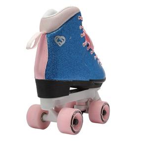 img 1 attached to 🛼 Premium Adjustable Kids Roller Skates - Circle Society Classic - Bling Bubble Gum - Indoor/Outdoor - Sizes 3-7 US