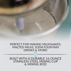 img 2 attached to Nostalgia MLKS100BL Two Speed Milkshake Maker