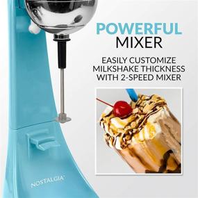 img 1 attached to Nostalgia MLKS100BL Two Speed Milkshake Maker