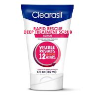 🌟 clearasil ultra rapid action face scrub: get clear, radiant skin with 5 fl. oz. size! logo